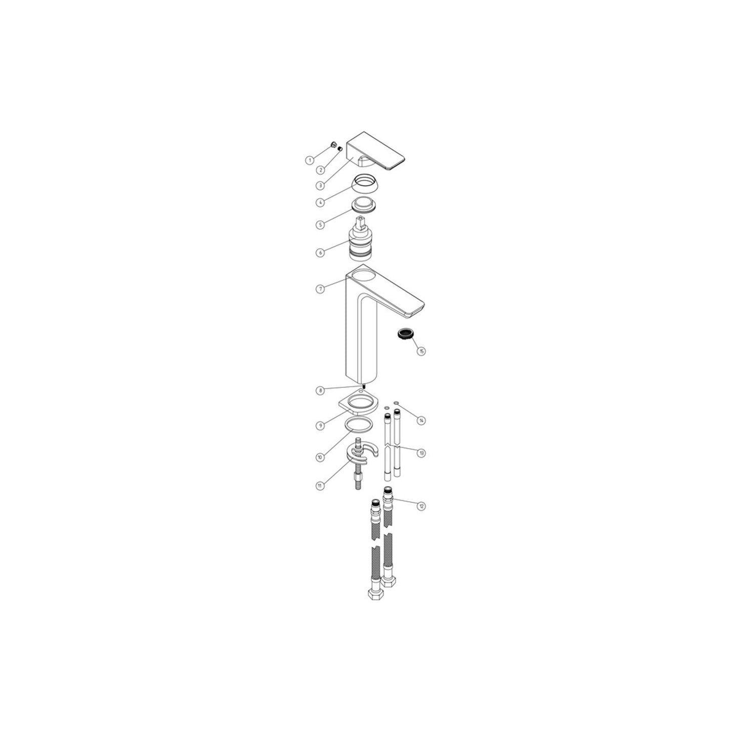 Dorell Tall Basin Mixer