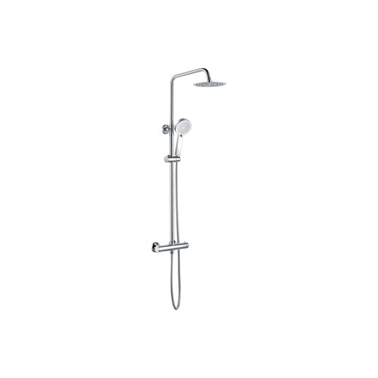 Brivana Round Thermostatic Bar Mixer W/Riser Kit
