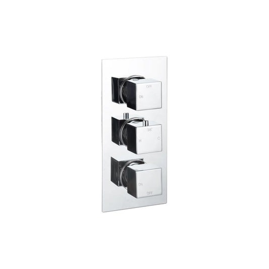 Delvyn Thermostatic Two Outlet Triple Shower Valve