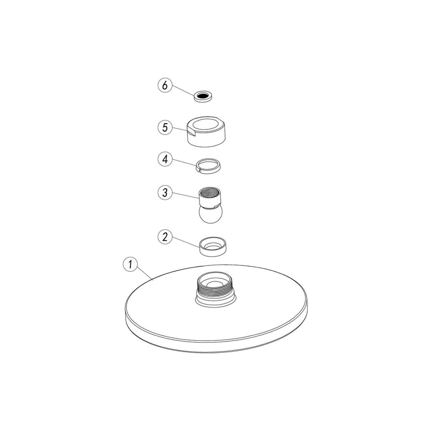 Brivana Round Showerhead - Chrome