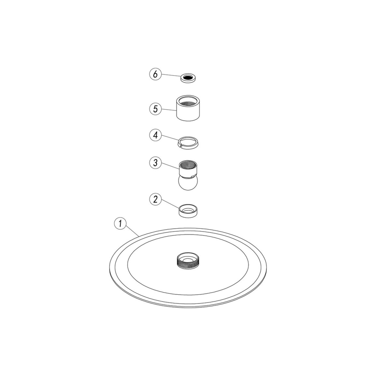 Brivana Round Ultraslim Showerhead