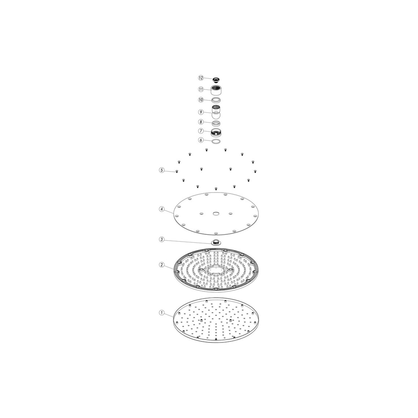Brivana Round Showerhead - Chrome