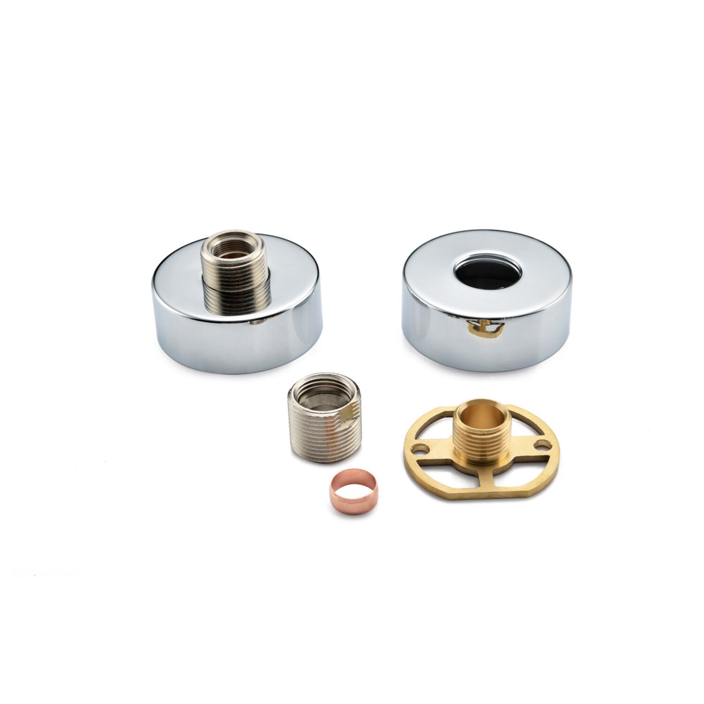 Exposed Shower Valve Fast Fitting Kit Round (Pair)