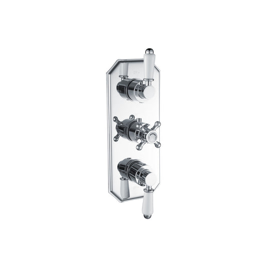 Cirava Traditional Lever Thermostatic Two Outlet Shower Valve