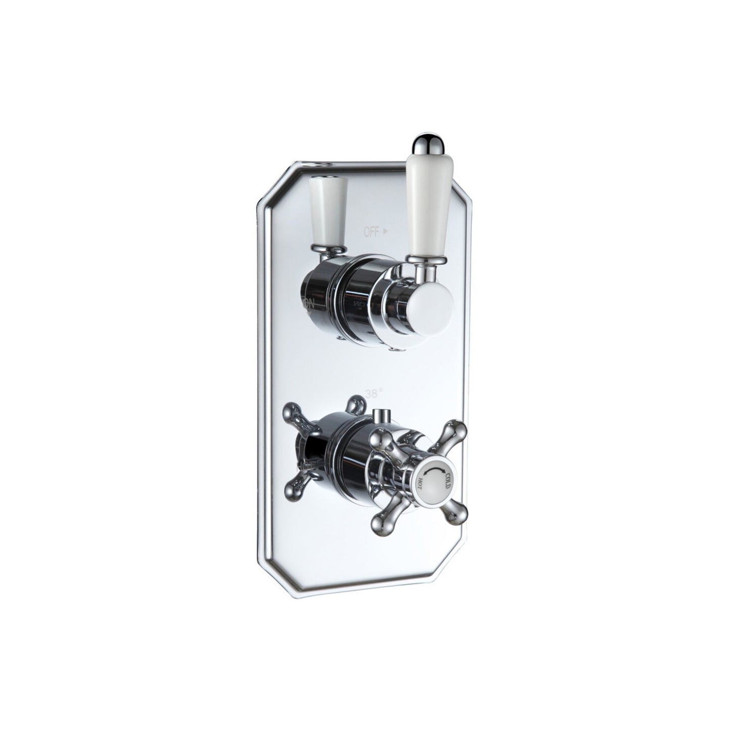 Cirava Traditional Lever Thermostatic Single Outlet Shower Valve