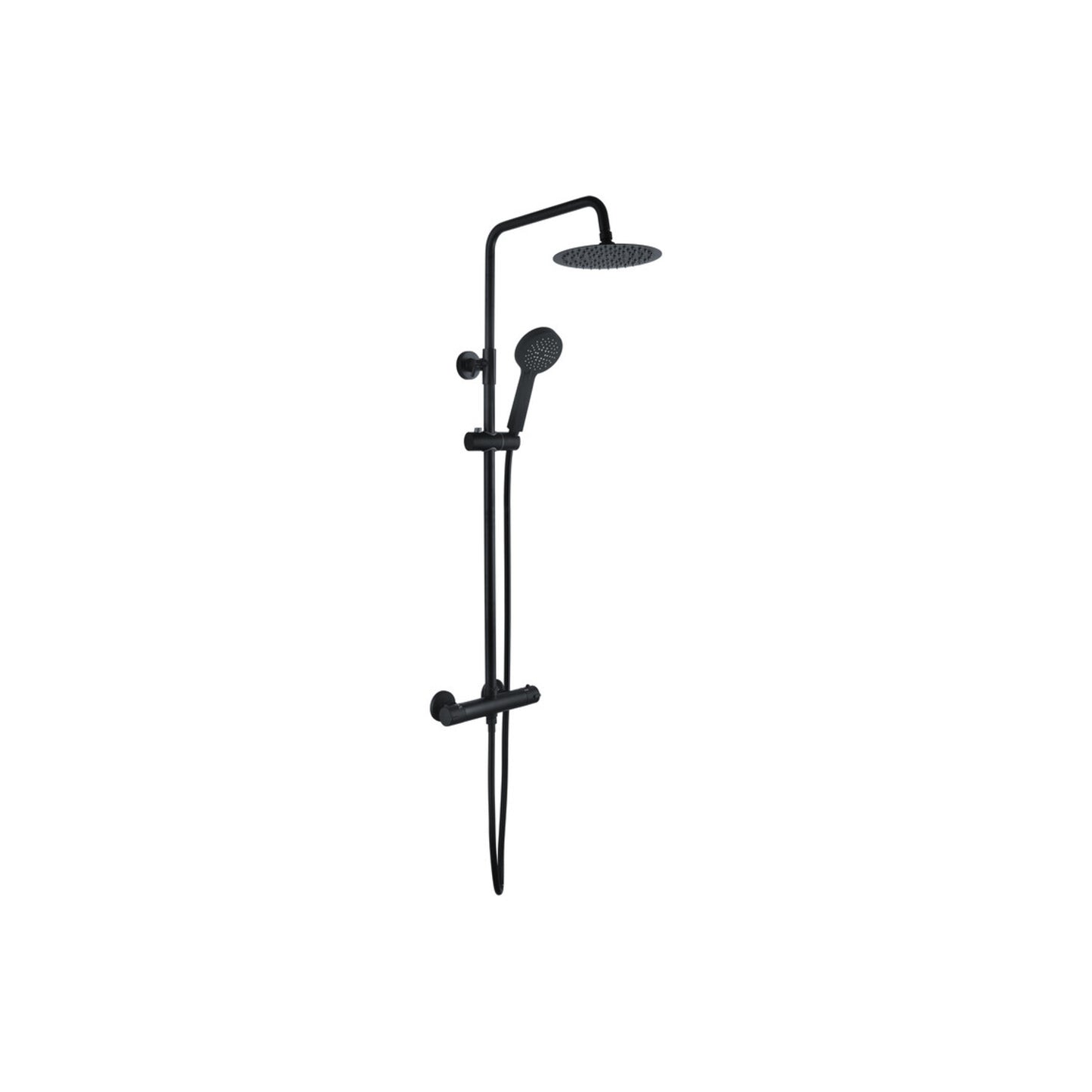 Brivana Round Thermostatic Bar Mixer W/Riser Kit
