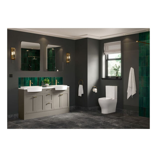 Lirien Rimless Short Projection Close Coupled Fully Shrouded WC & Soft Close Seat