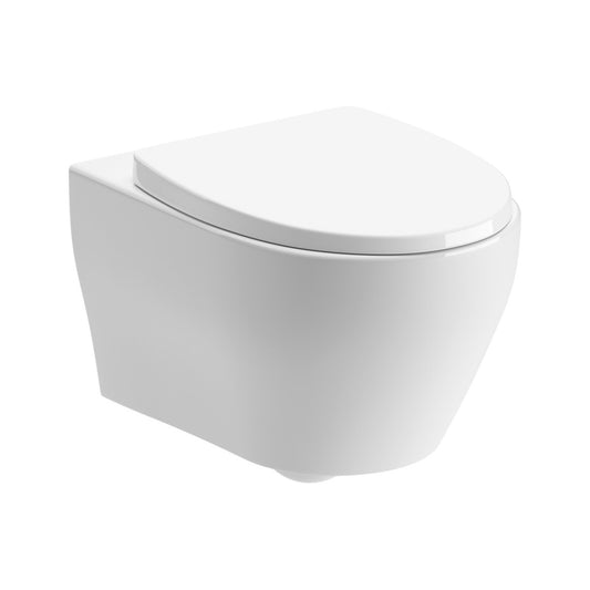 Lirien Rimless Wall Hung WC & Soft Close Seat