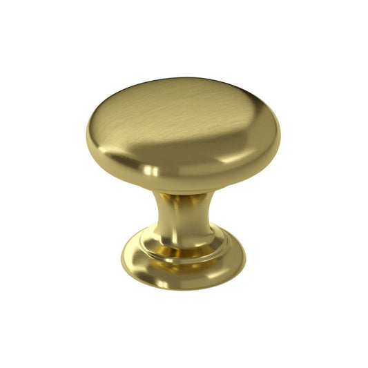 38mm Round Knob Handle - Brushed Brass