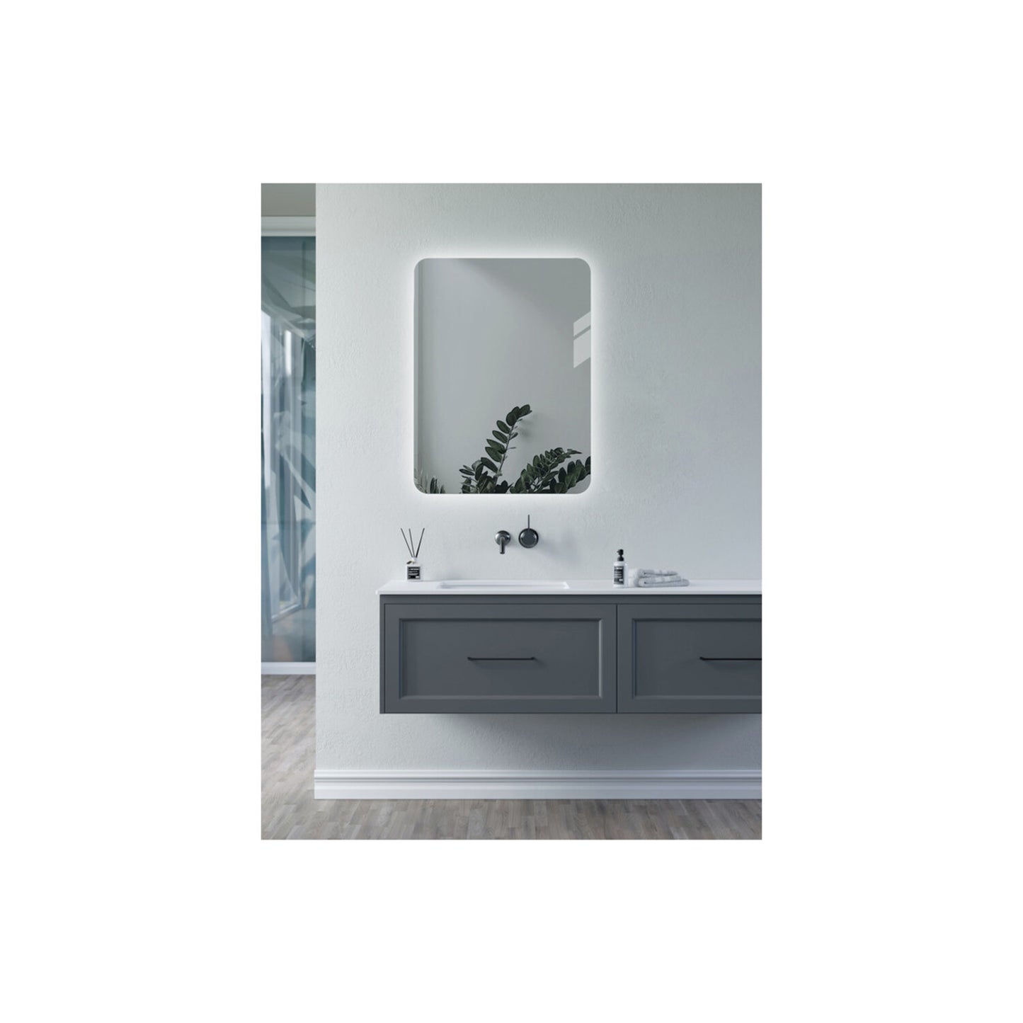 Iluna Rectangle Back-Lit LED Mirror