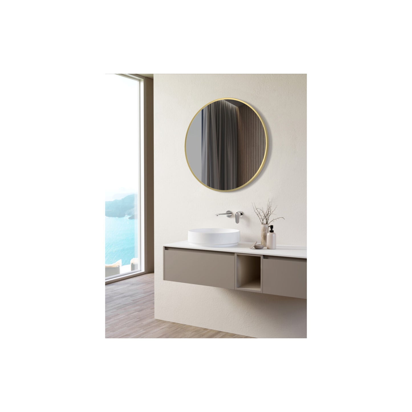 Kaela Round Mirror