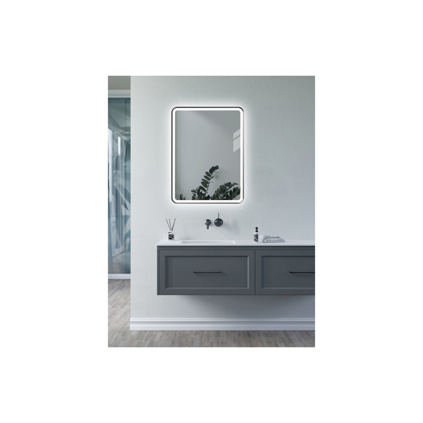 Mireya 600mm Rectangle Front-Lit LED Mirror