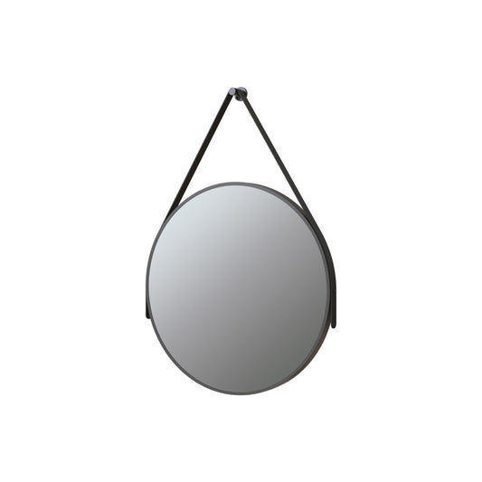 Narella 600mm Round Mirror - Matt Black