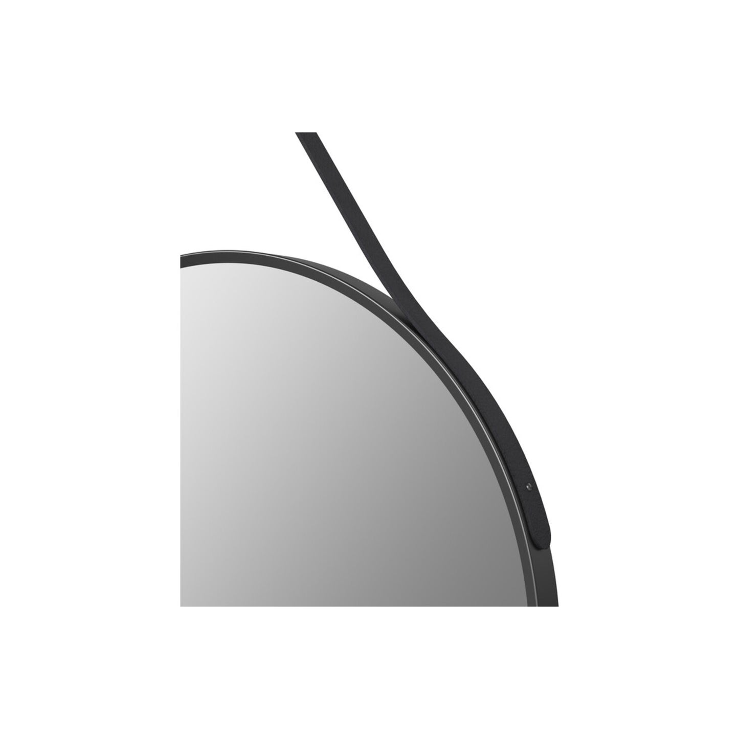 Narella 600mm Round Mirror - Matt Black