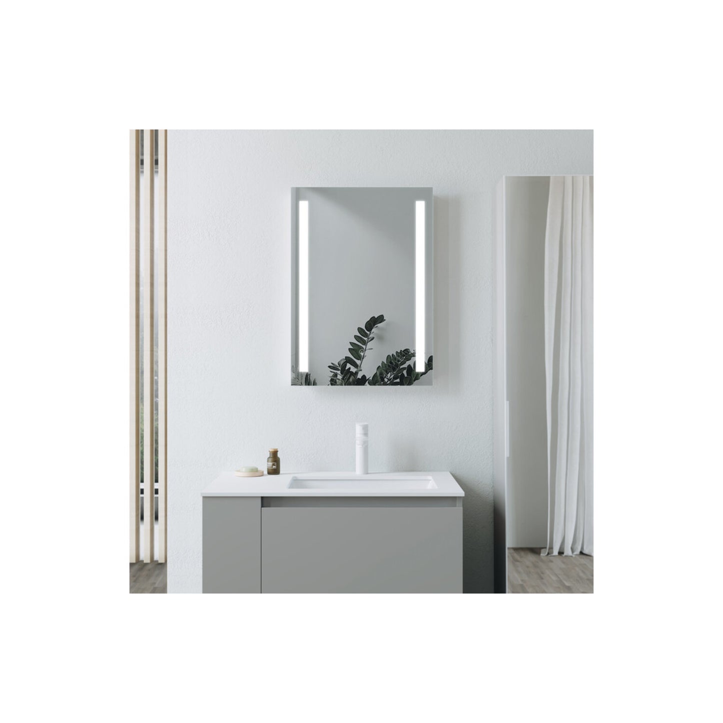 Purra Rectangle Front-Lit LED Mirror
