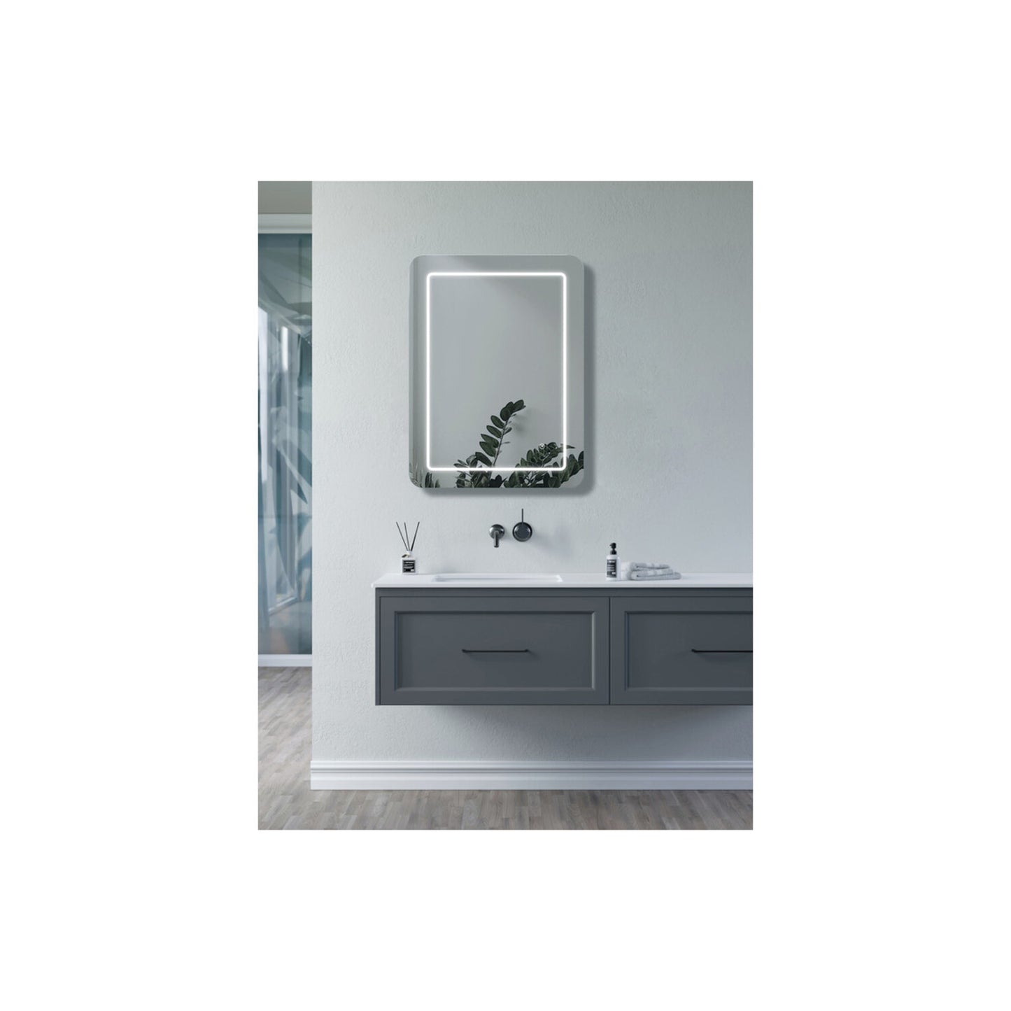 Aelira Rectangle Front-Lit LED Mirror