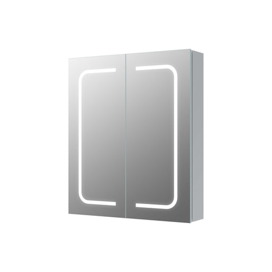 Quella 600mm 2 Door Front-Lit LED Mirror Cabinet