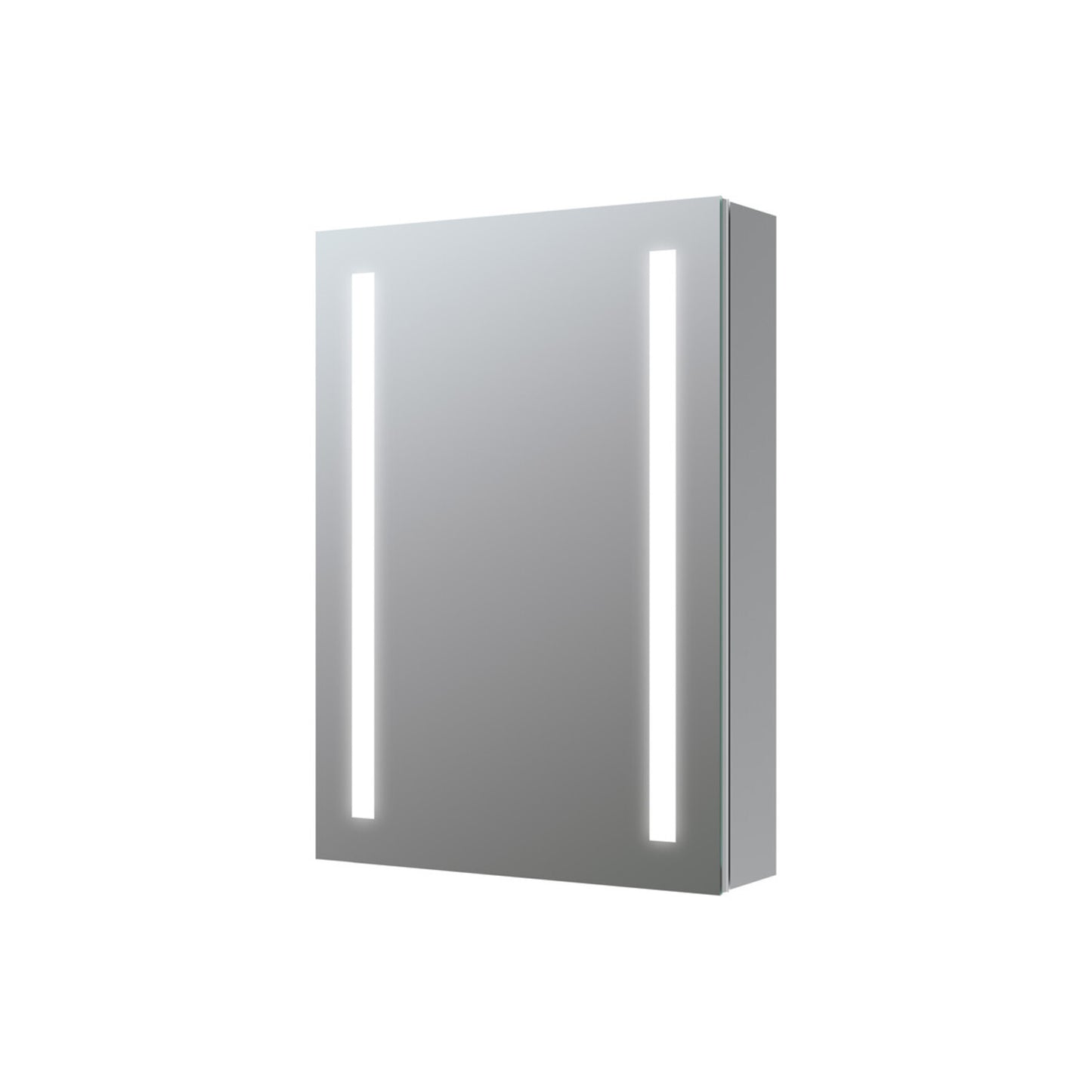 Refina 500mm 1 Door Front-Lit LED Mirror Cabinet