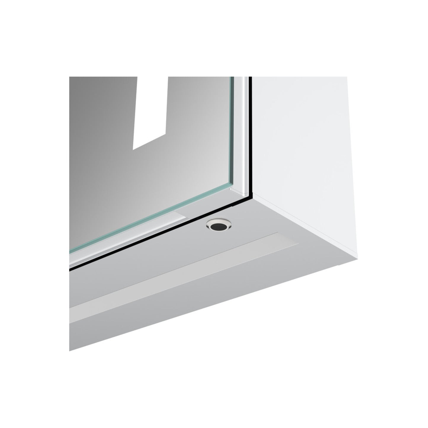 Refina 500mm 1 Door Front-Lit LED Mirror Cabinet