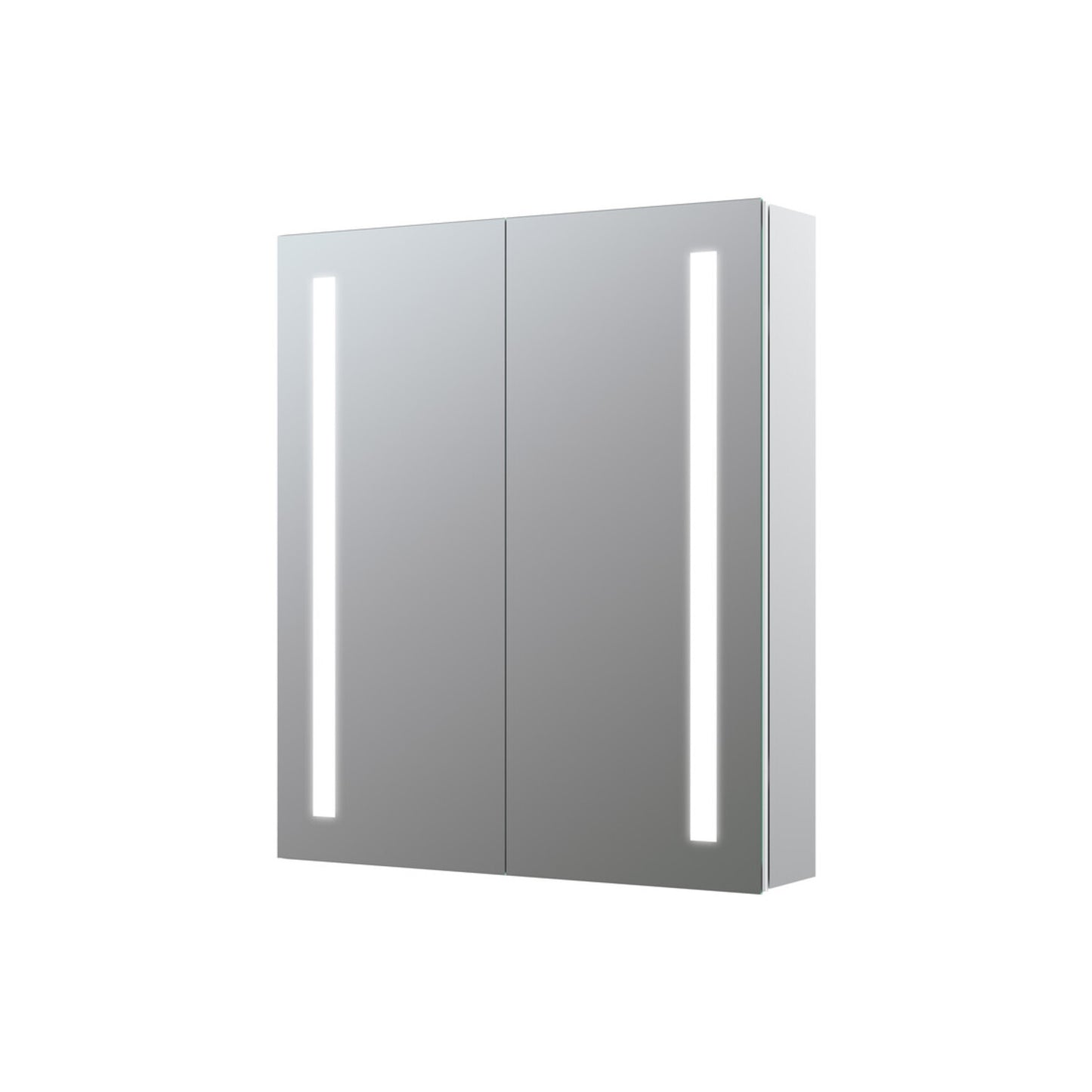 Refina 600mm 2 Door Front-Lit LED Mirror Cabinet