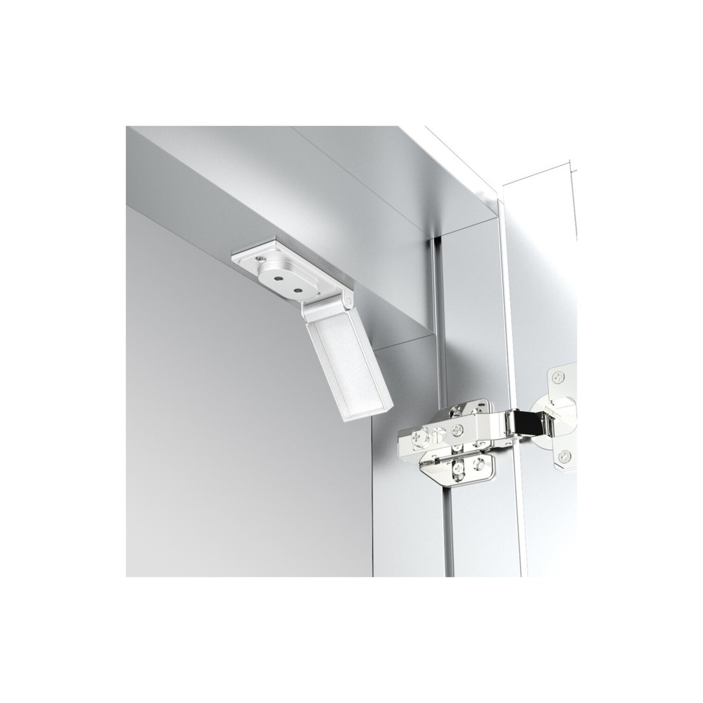 Refina 600mm 2 Door Front-Lit LED Mirror Cabinet