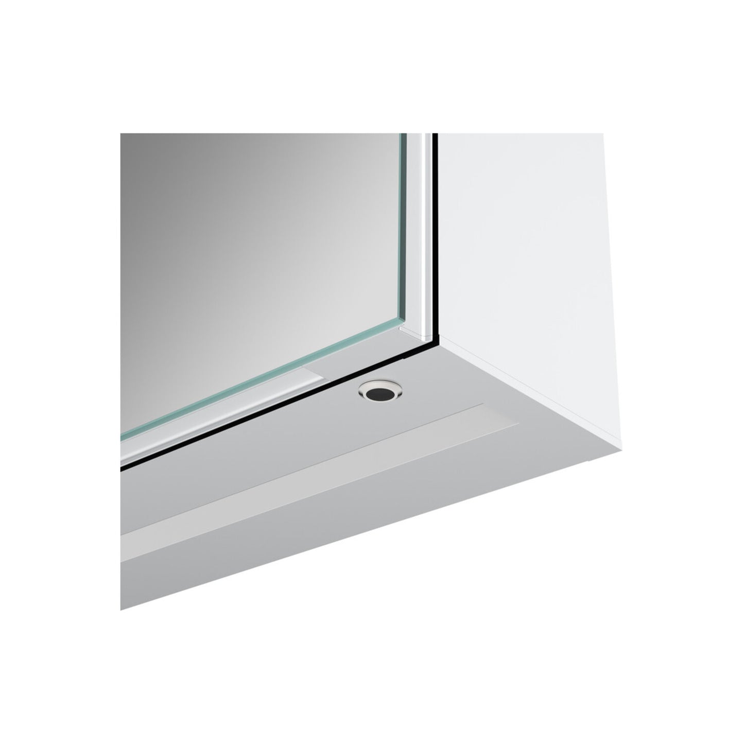 Evania 500mm 1 Door Front-Lit LED Mirror Cabinet