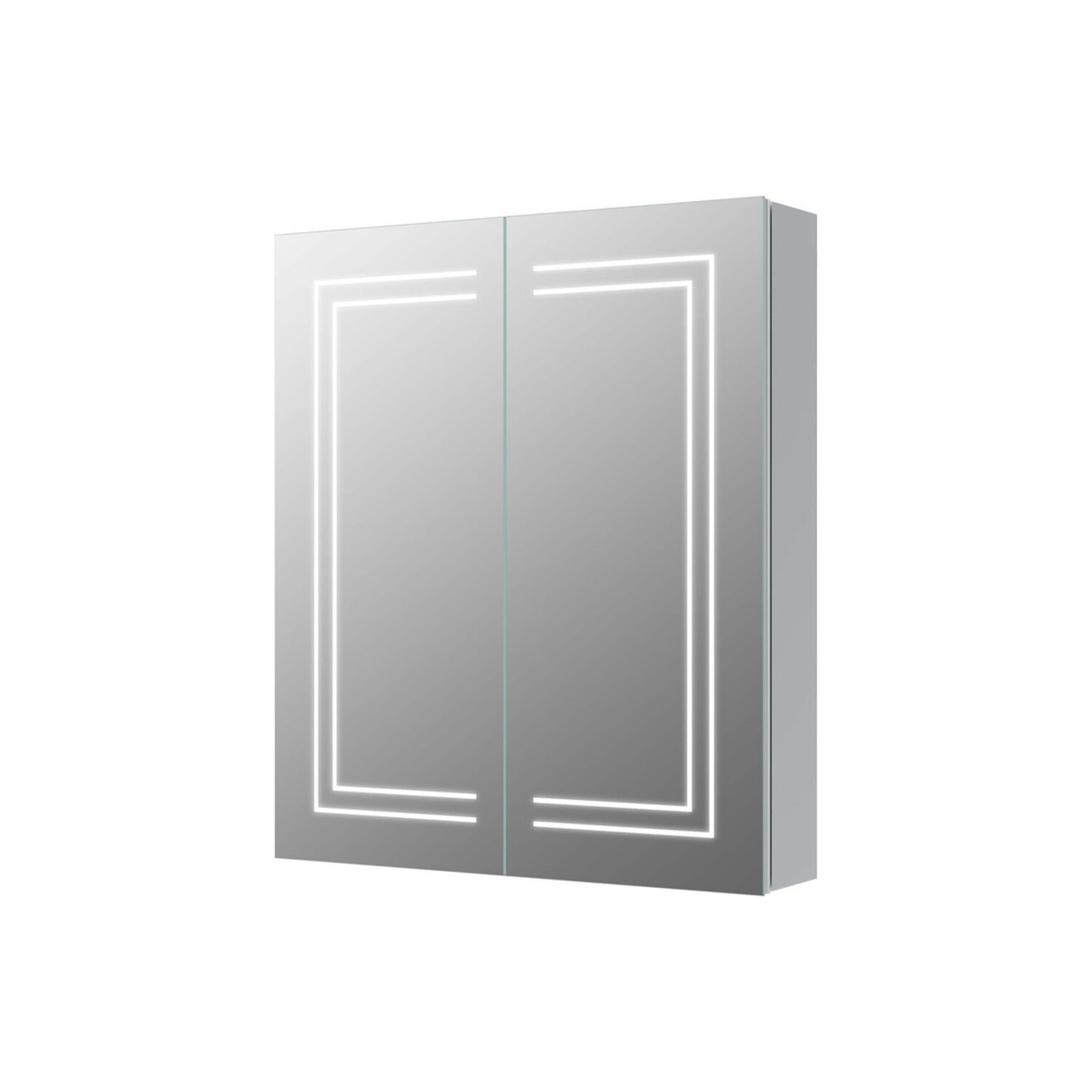 Evania 600mm 2 Door Front-Lit LED Mirror Cabinet