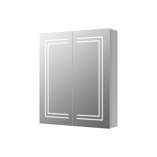 Evania 600mm 2 Door Front-Lit LED Mirror Cabinet
