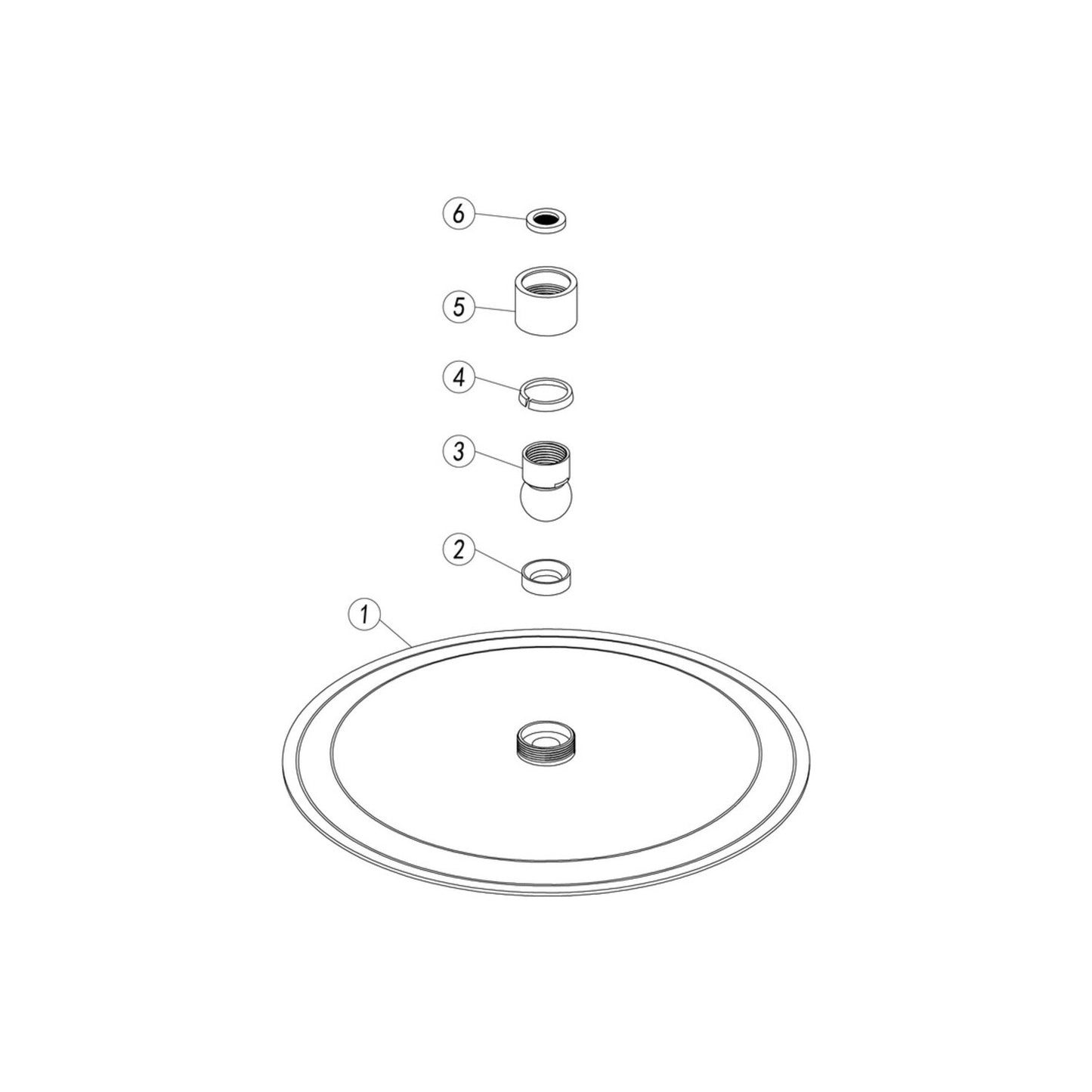 Brivana Round Ultraslim Showerhead