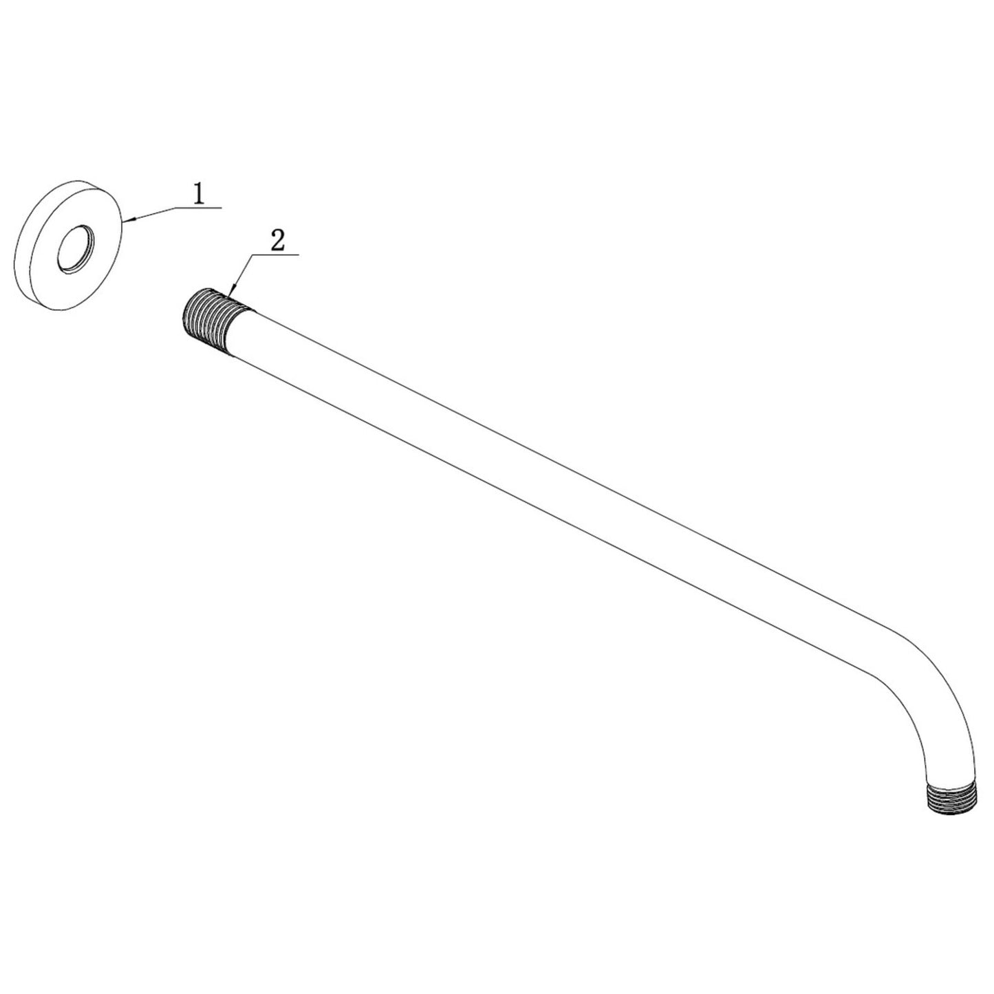 Brivana Round Shower Arm