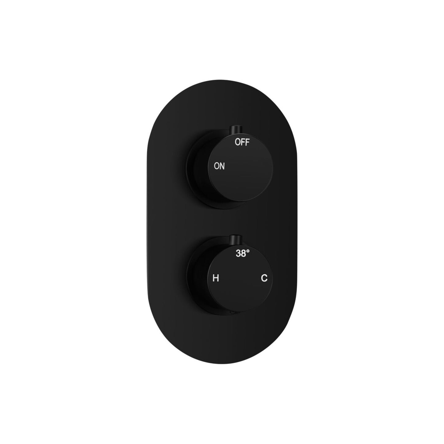 Brivana Thermostatic Single Outlet Twin Shower Valve