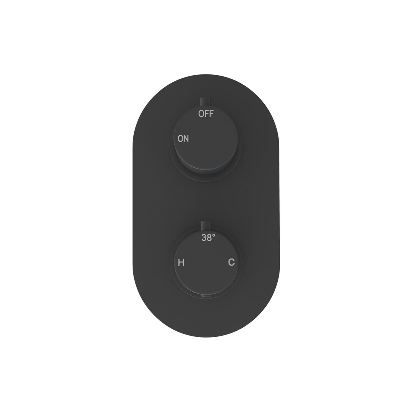 Brivana Thermostatic Two Outlet Twin Shower Valve