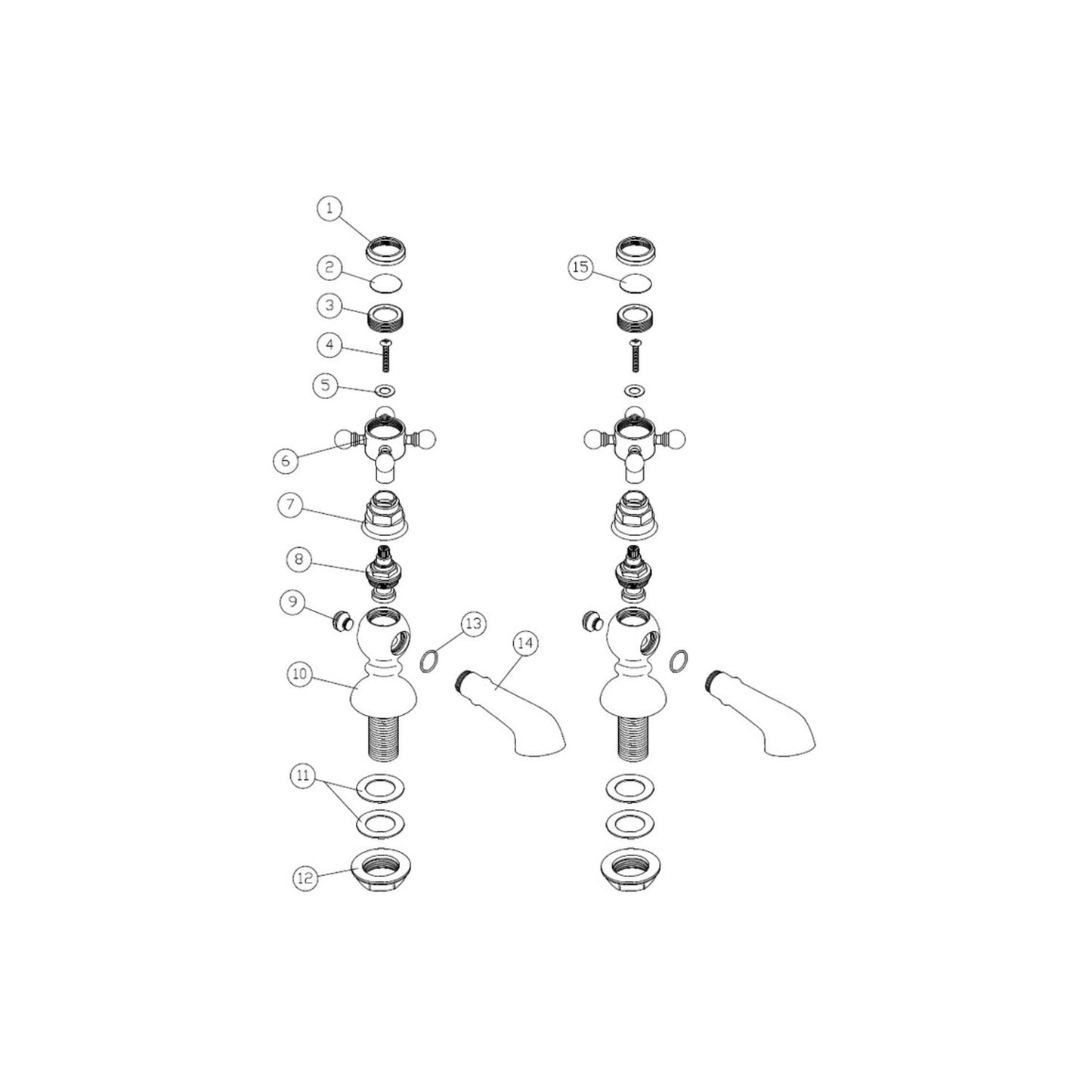 Virell Basin Pillar Taps