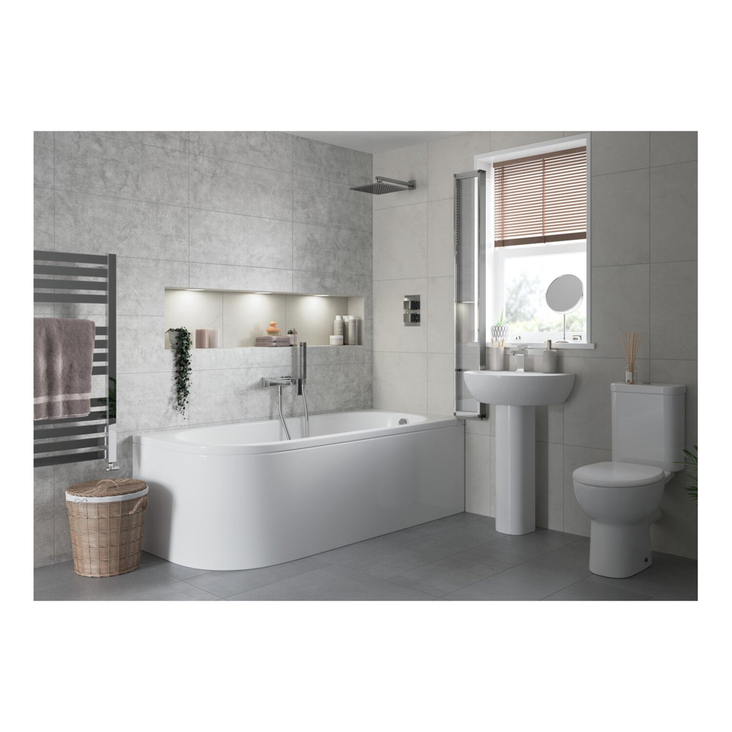Thari Cloakroom Basin & Bottle Trap