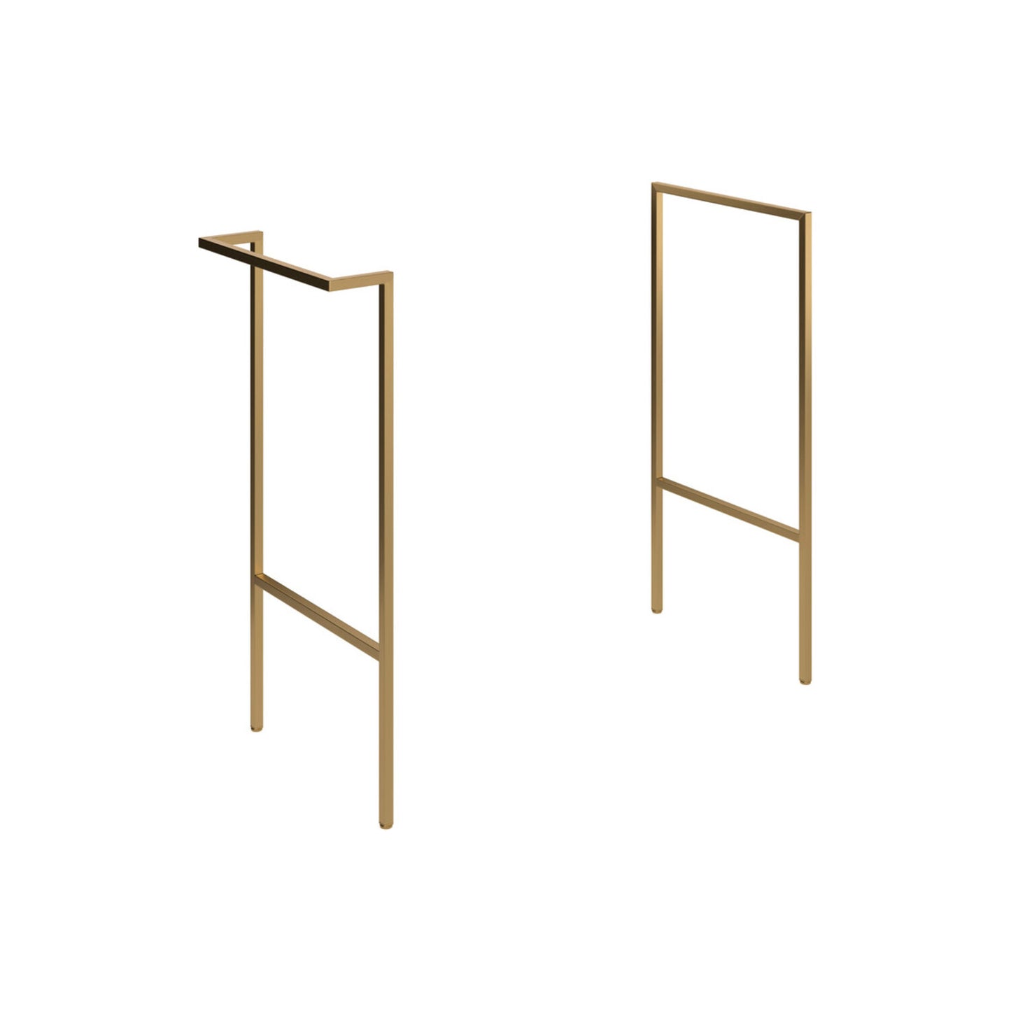 Tavira Optional Frame with Integrated Towel Rail - Brushed Brass