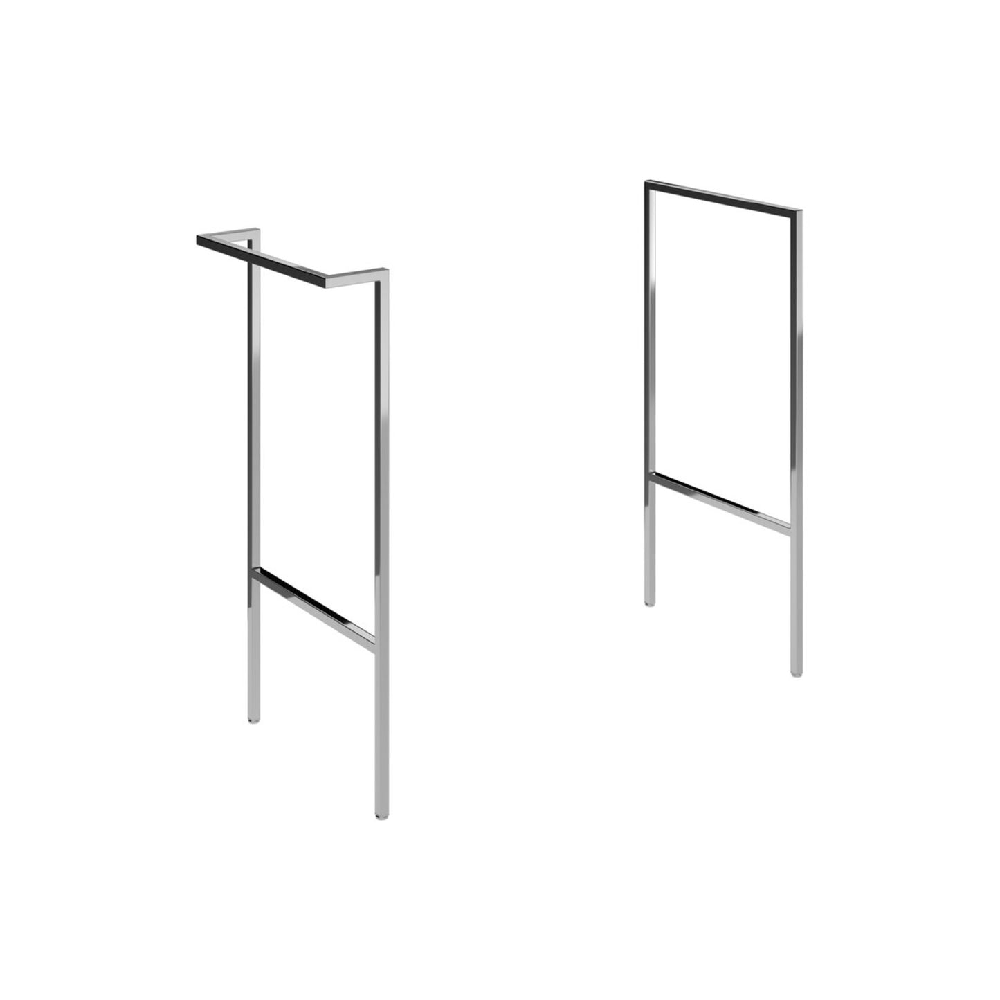 Tavira Optional Frame with Integrated Towel Rail - Chrome