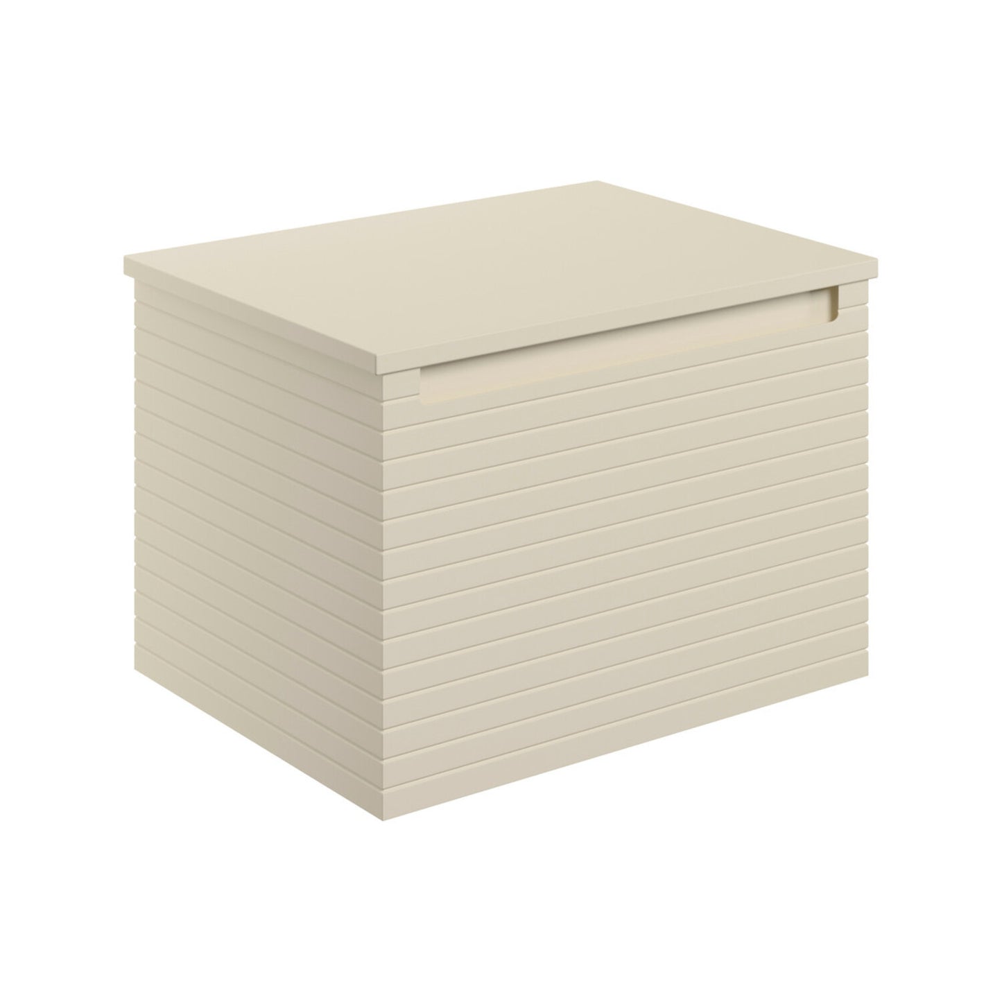 Delari 610mm Wall Hung 1 Drawer Basin Unit & Worktop - Matt Cotton