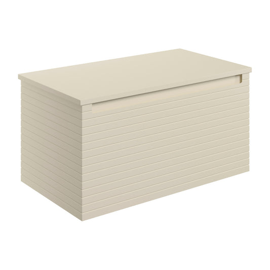 Delari 810mm Wall Hung 1 Drawer Basin Unit & Worktop - Matt Cotton