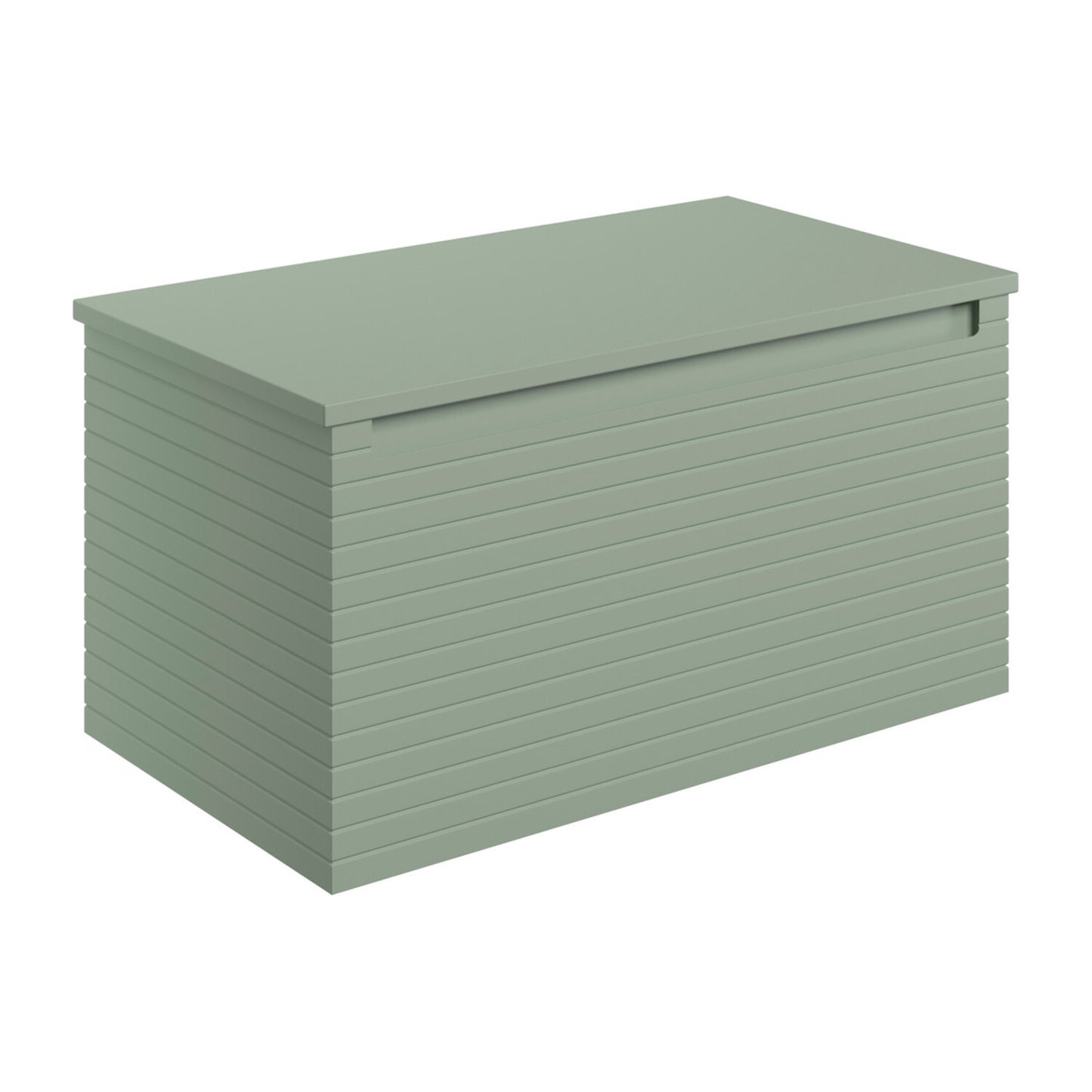 Delari 810mm Wall Hung 1 Drawer Basin Unit & Worktop - Matt Willow Green