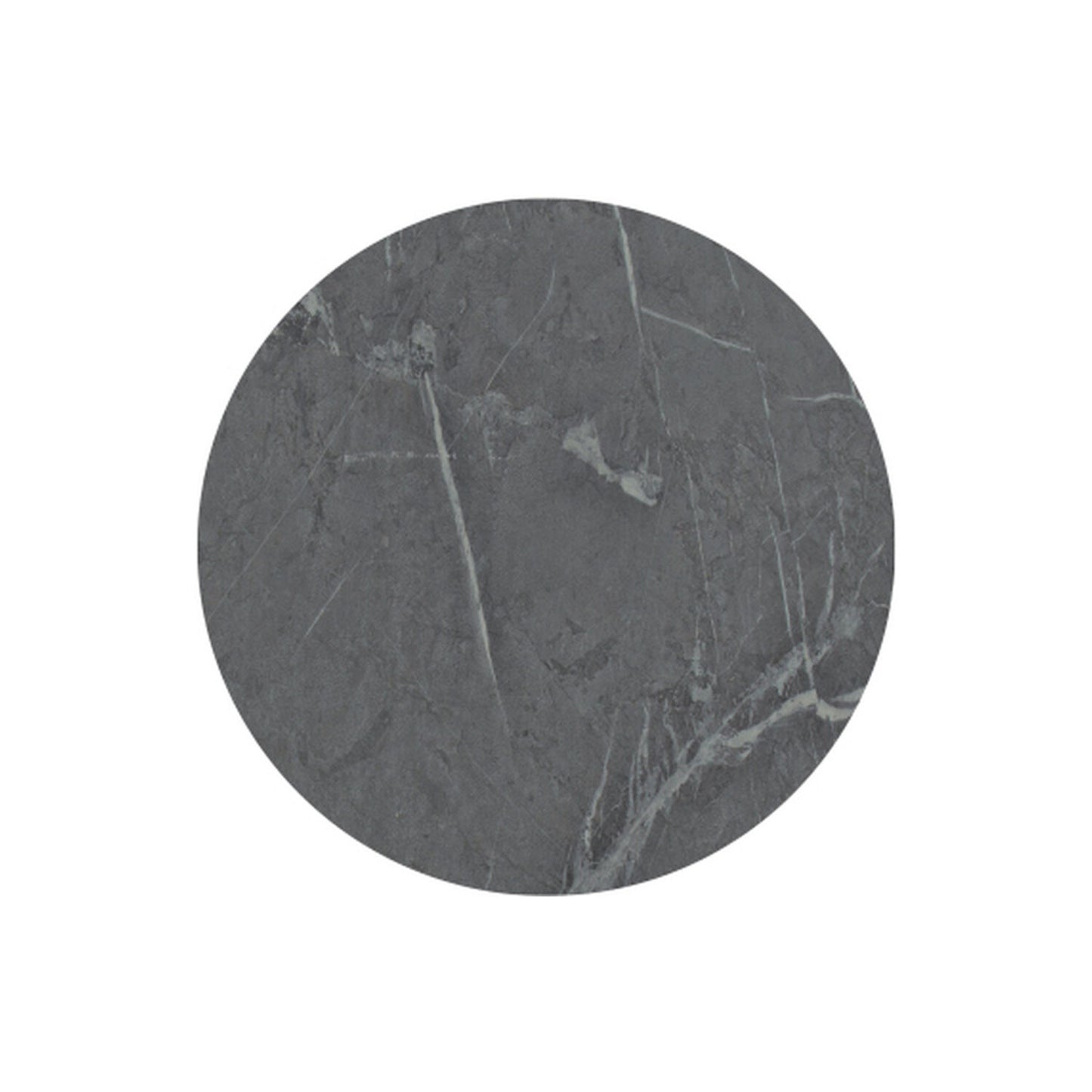 Quelora 600mm Wall Hung Grey Marble Basin Shelf & Chrome Bottle Trap