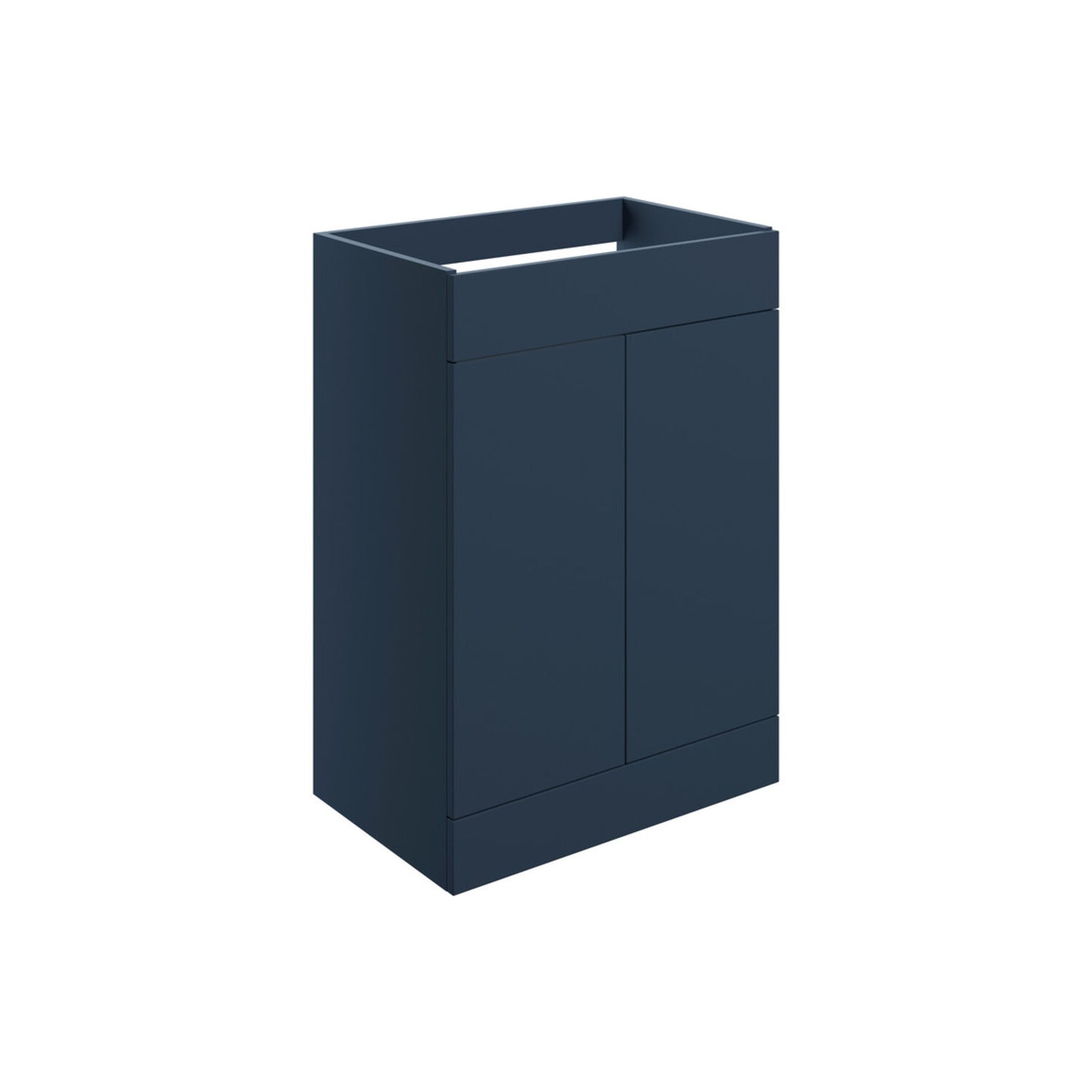 Tavira 590mm Floor Standing 2 Door Basin Unit (No Top) - Matt Deep Blue