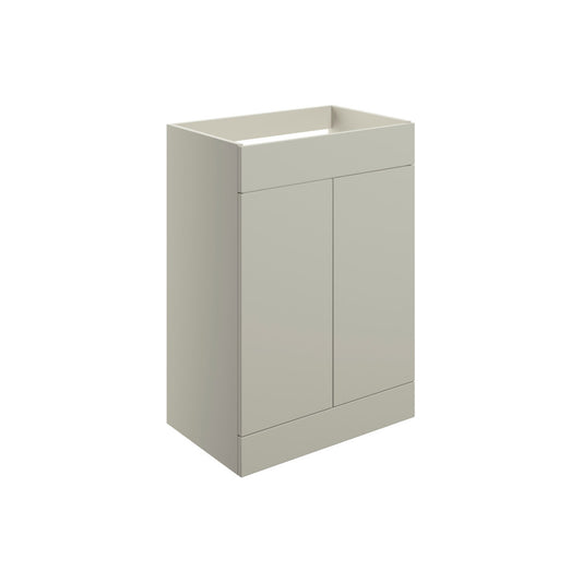 Tavira 590mm Floor Standing 2 Door Basin Unit (No Top) - Matt Latte