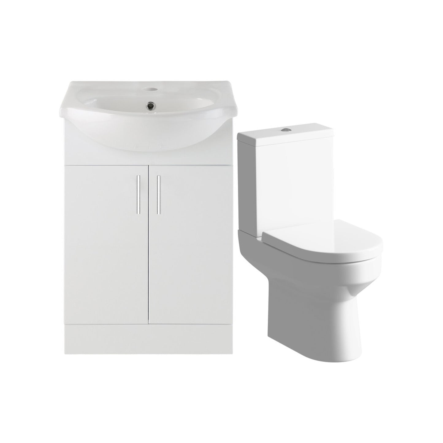 Yuna 550mm Vanity & C/C Toilet Pack