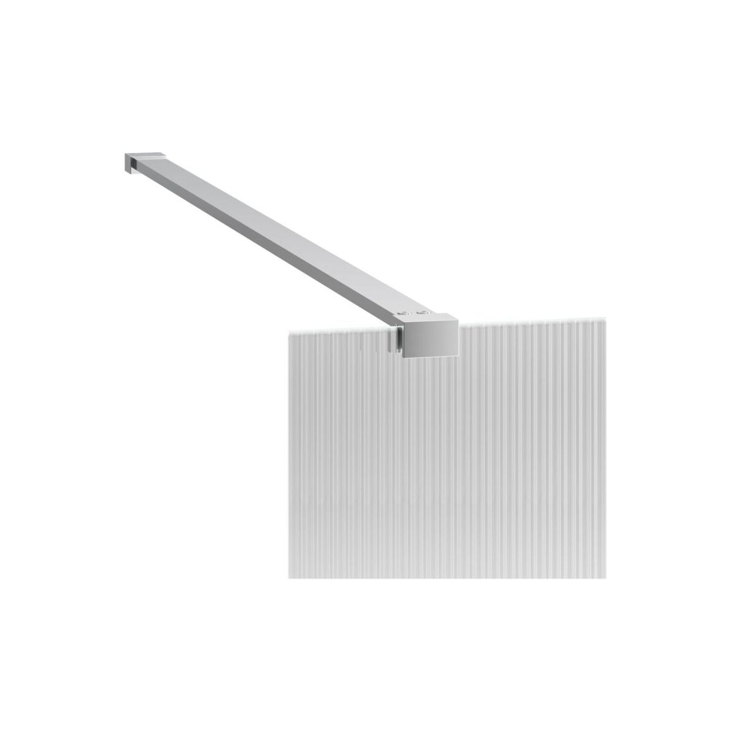 Nuvata Fluted Wetroom Panel & Support Bar