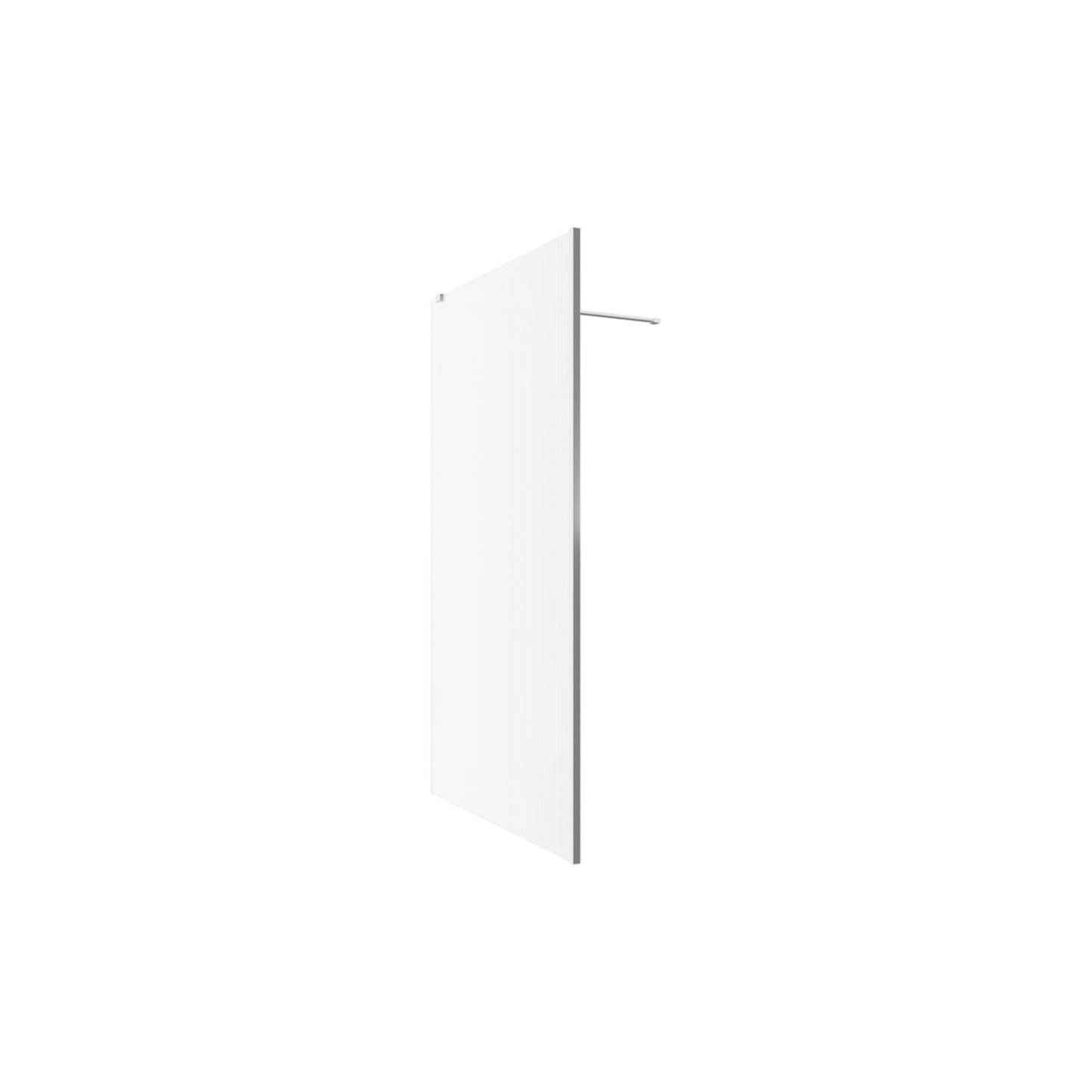 Nuvata Fluted Wetroom Panel & Support Bar