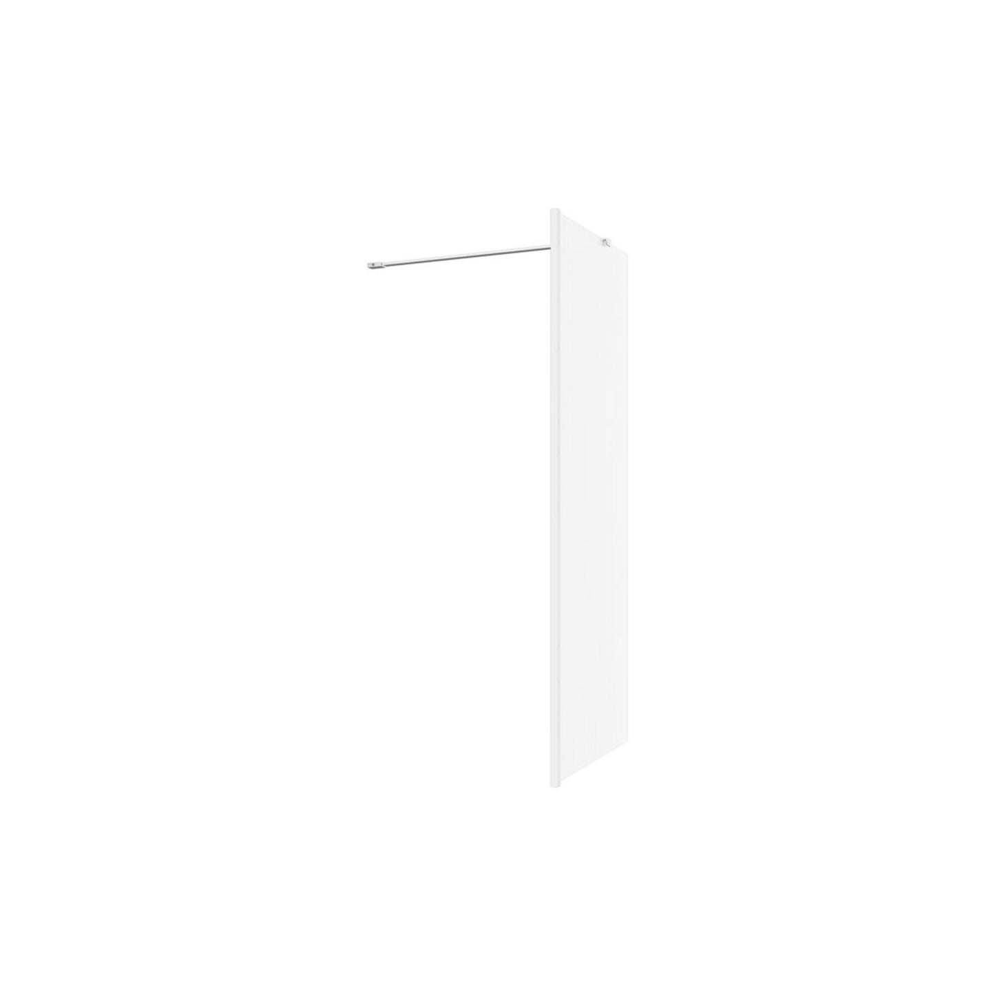 Nuvata Fluted Wetroom Panel & Side Panel Arm