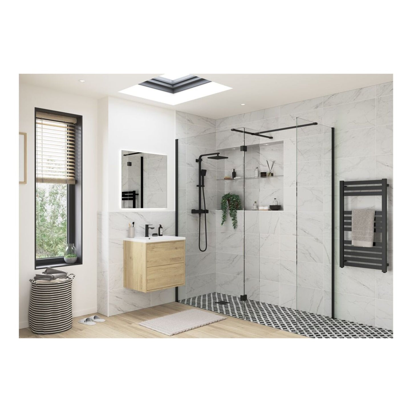 Nuvata Wetroom Side Panel & Arm