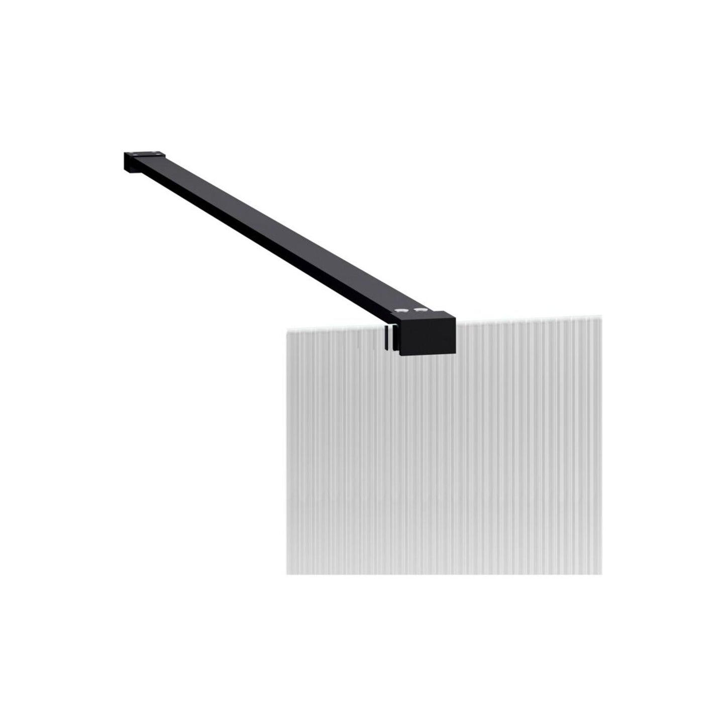 Nuvata Fluted Wetroom Panel & Support Arm