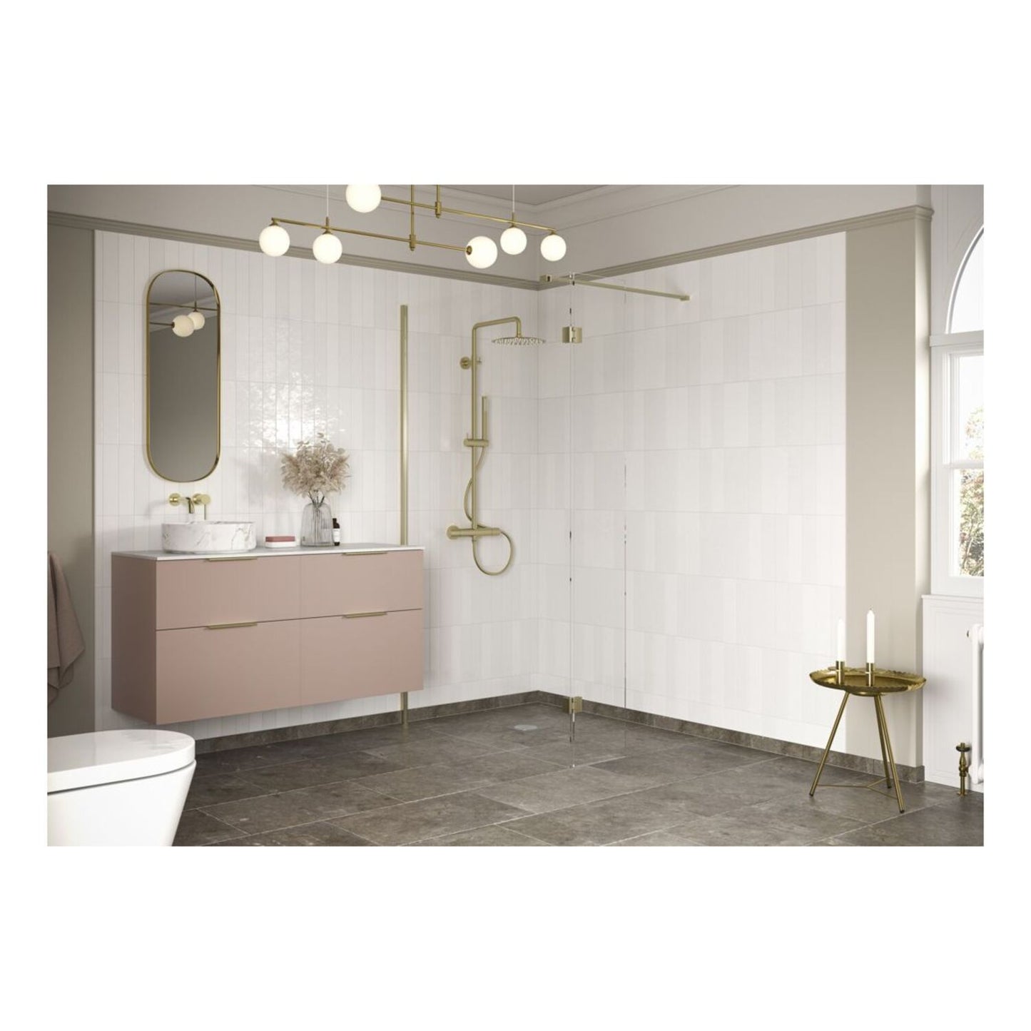 Nuvata Wetroom Panel & Support Bar