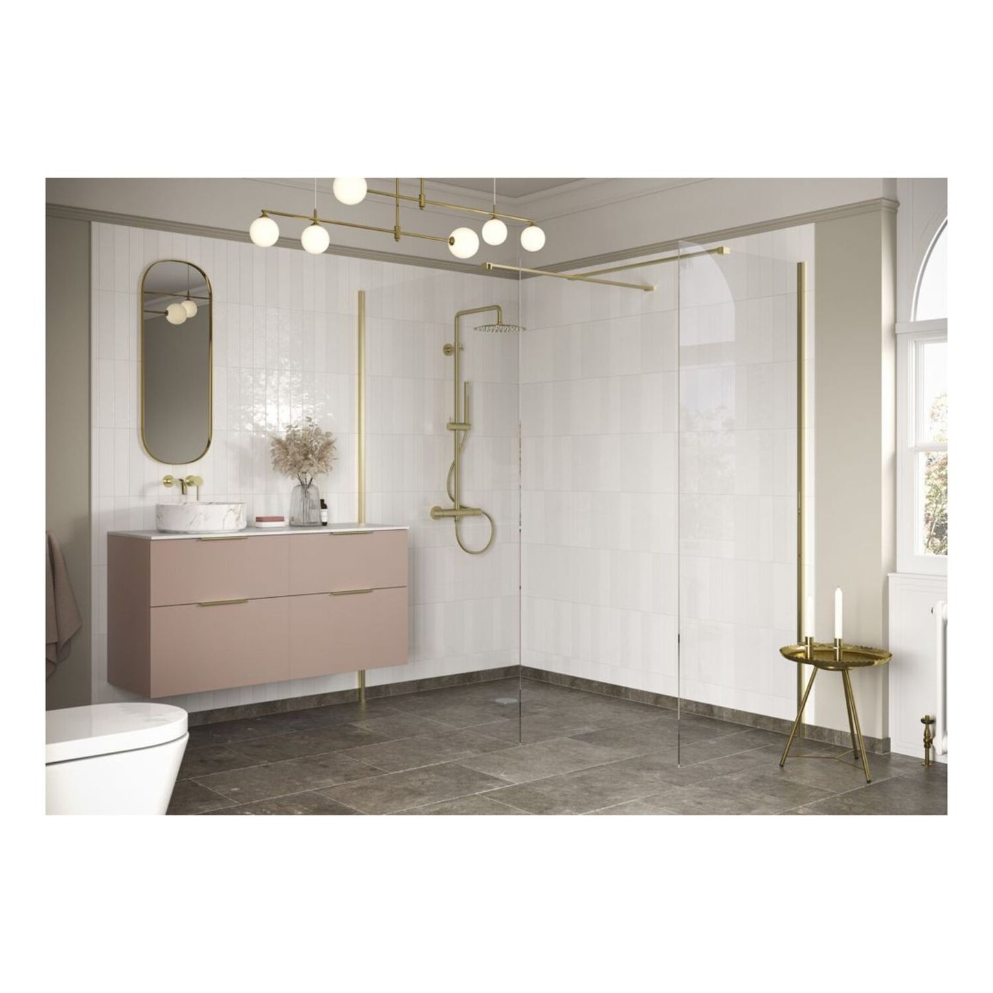 Nuvata Wetroom Side Panel & Arm